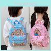 Printed Cartoon Capybara Backpack Children Schoolbag Fashion Leisure Travel Bag