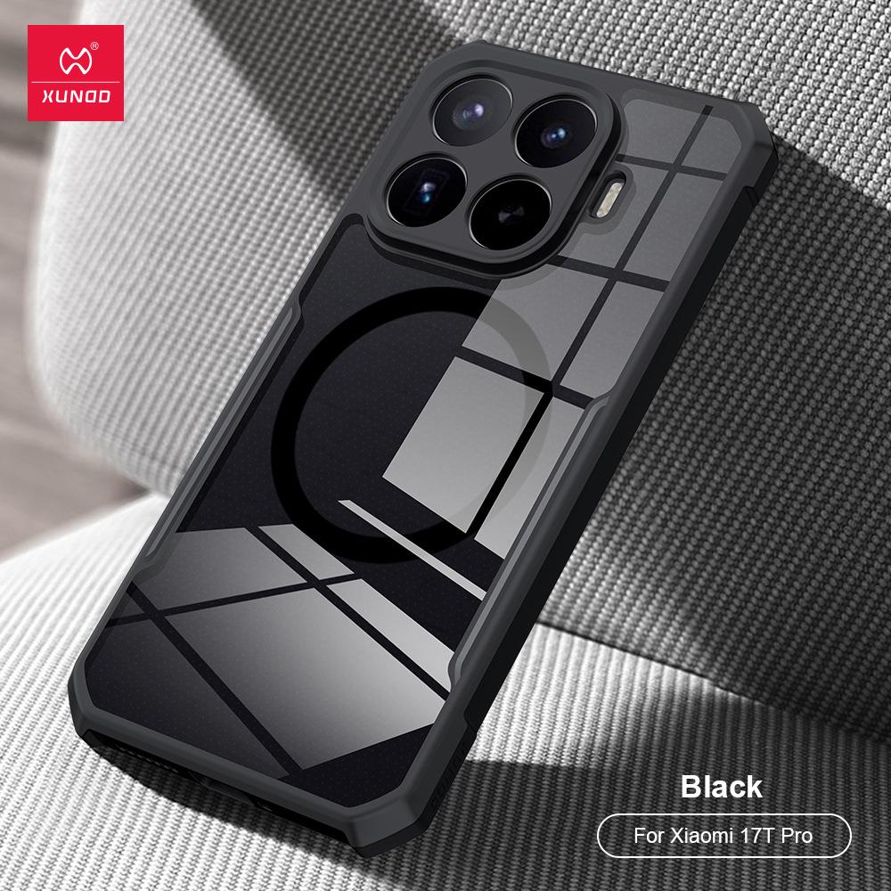 Чехол для Xiaomi 17T Pro Чехол для Xiaomi 17T XUNDD Ударопрочный Защитный Чехол С Магнитным Кольцом Матовый Прозрачный Чехол для Телефона