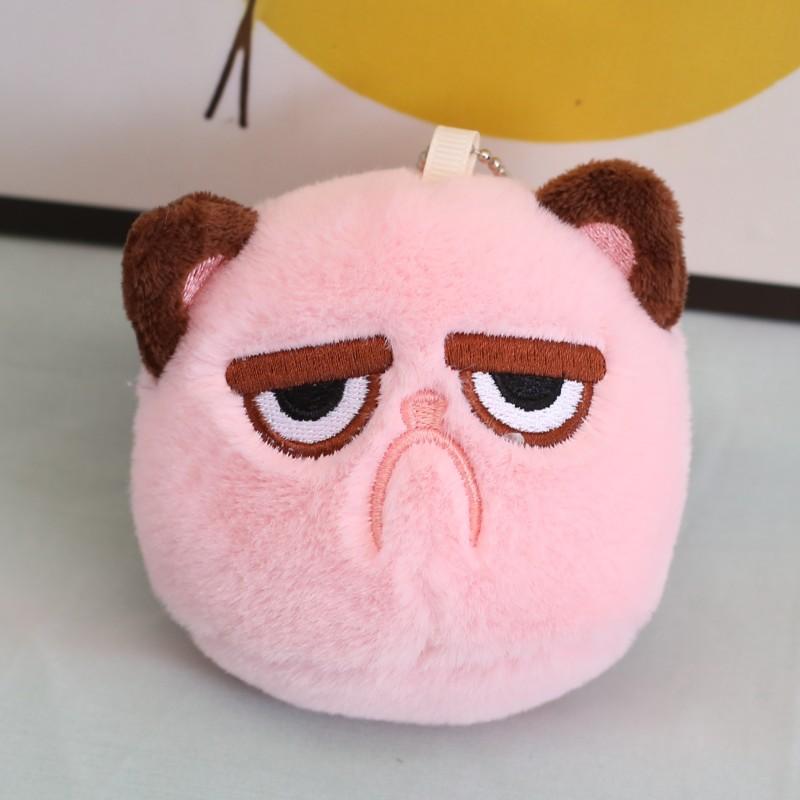 Креативный мультяшный милый котенок с плохим характером, кошачьи украшения, плюшевая игрушка-кукла, кулон-кукла