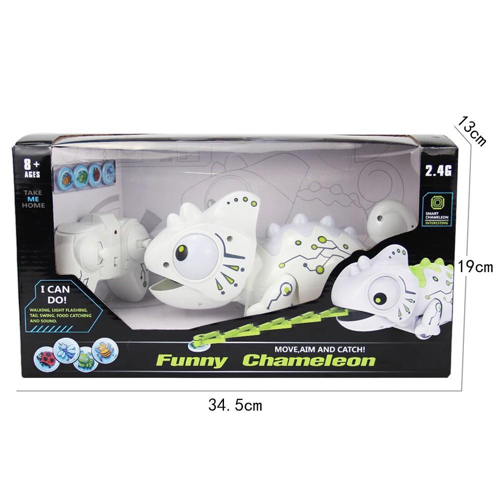 Умный хамелеон с дистанционным управлением охотится на ящерицу, выплевывающую язык. Новинка. Животное. Когнитивная модель. Детская игрушка.