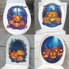 Pumpkin Toilet with Bathroom Bathroom Decoration Stickers