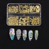 1 Коробка Металлические Летние Океанские Шармы для Нейл-Арта 3D Ракушка Морская Звезда Морской Конёк Жемчужные Бусины Сплав Ювелирные Изделия для Ногтей Смешанные Маникюрные Клёпки Декор