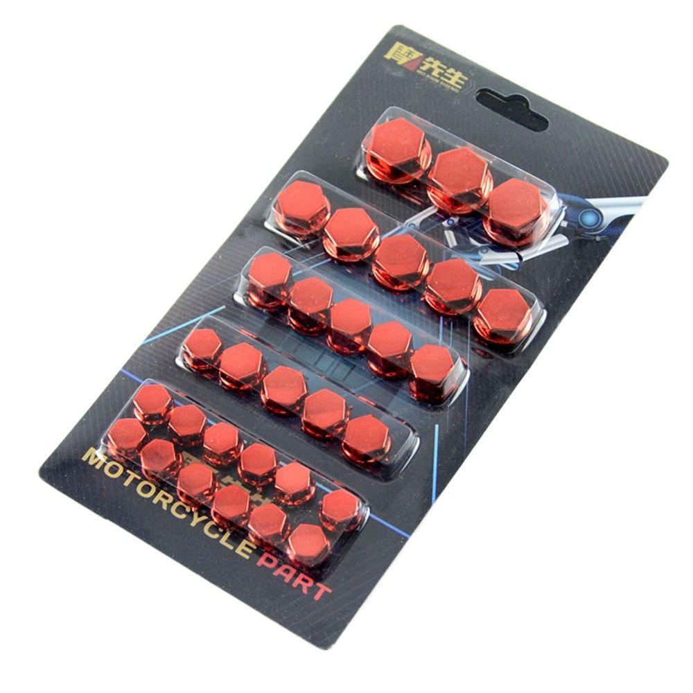 30 шт./компл. Высококачественные цветные аксессуары Украшение для мотоцикла Крышки болтов Декоративные колпачки Заглушка гайки двигателя