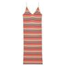 Womens/Ladies Striped Cotton Blend Long Maxi Dress