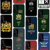 Чехол для телефона с паспортом и флагом Марокко для Huawei P50 P40 E P30 P20 Pro P10 Lite P Smart Y6 Nova3E Honor10
