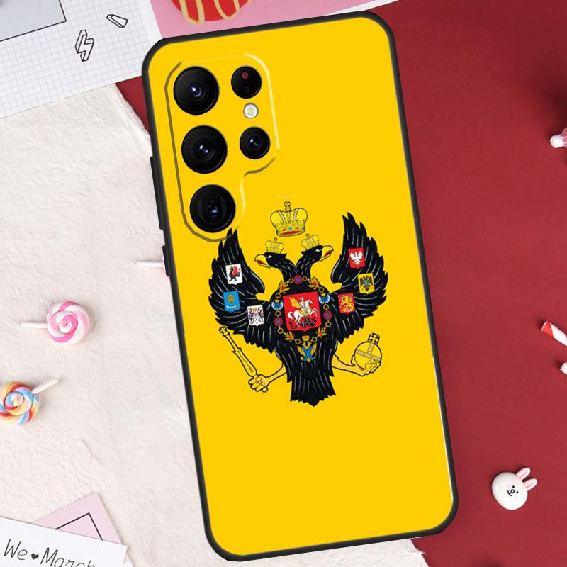 Russian Empire Coat of Arms Case For Samsung Galaxy S26 Ultra S23 S22 S21 S20 S24 S25 Ultra S10 Plus S25 FE Cover Shell