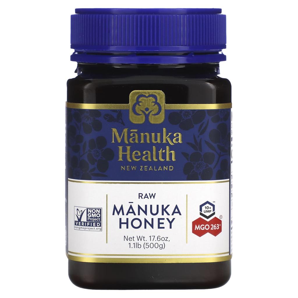 Manuka Health, Натуральный мёд Манука, UMF 10+, MGO 263+, 17,6 унц. (500 г)