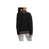 Adidas Originals Solid Color Embroidered Letter Print Sporty Knit Sweater Women Tops Black HS9523