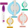 Pompom Makers 4 Size Pom Poms Maker Tool Set DIY Fluff Ball Weaver for DIY Wool Yarn Knitting Craft Project with Cutter Scissors