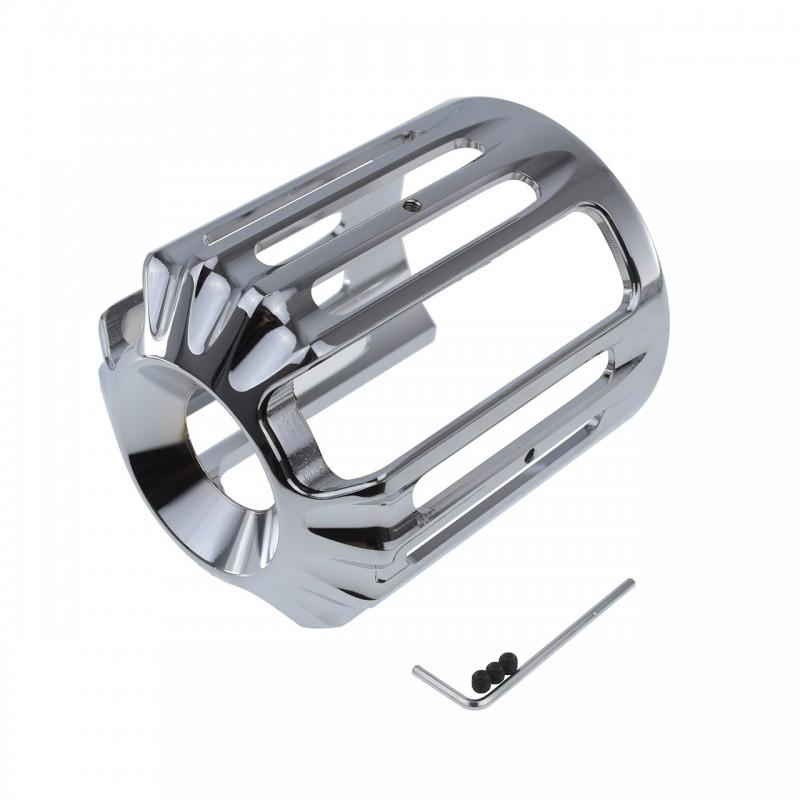 Harley-Davidson Compatible Motorcycle Oil Filter Cover Aluminum Mesh Cap Softail Sportster Dyna Touring