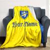 Name Custom Frosinone Calcio Print Flannel Blanket High Quality Warm Comfortable Cover for All Seasons Perfect for Gifts Home Decor