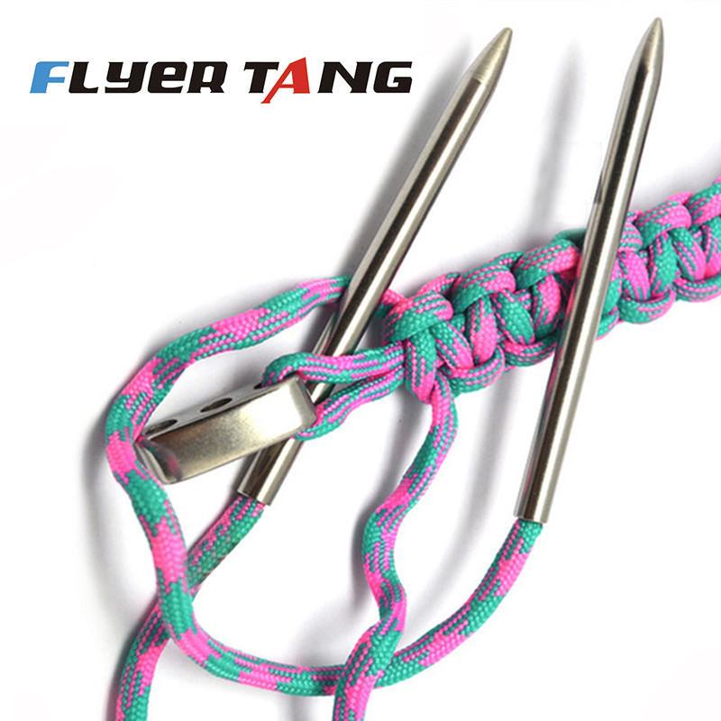 2 шт. Иглы для плетения паракорда из нержавеющей стали 550 Paracord Кемпинг FIDs Сшивание Легкое использование Инструменты для вязания крючком для активного отдыха