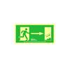 Знак Эвакуация Лестницы Верхняя Правая ПВХ 0,7мм Класс B 32x16см B11150 Normaluz