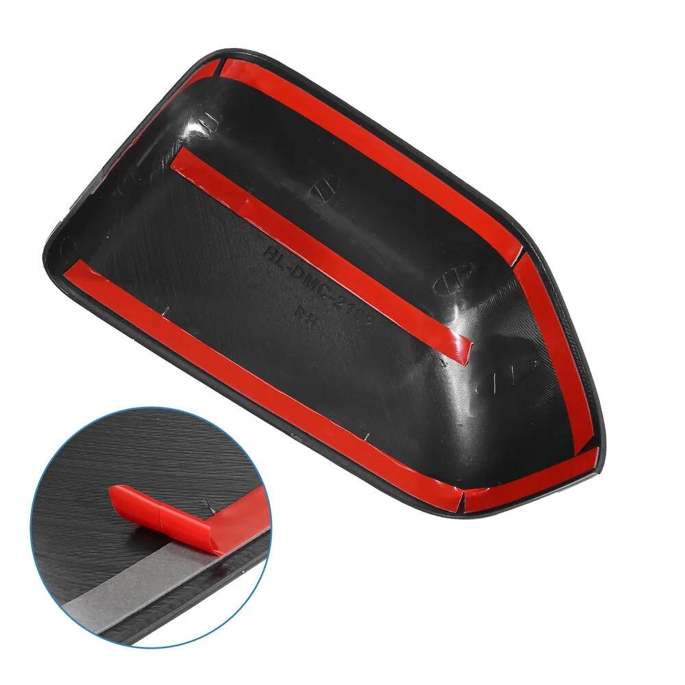 For Ford Super Duty F150 F250 F350 F450 F550 2017-2025 Car Sticker Rearview Side Mirror Cover Wing Cap Exterior Case Trim Black