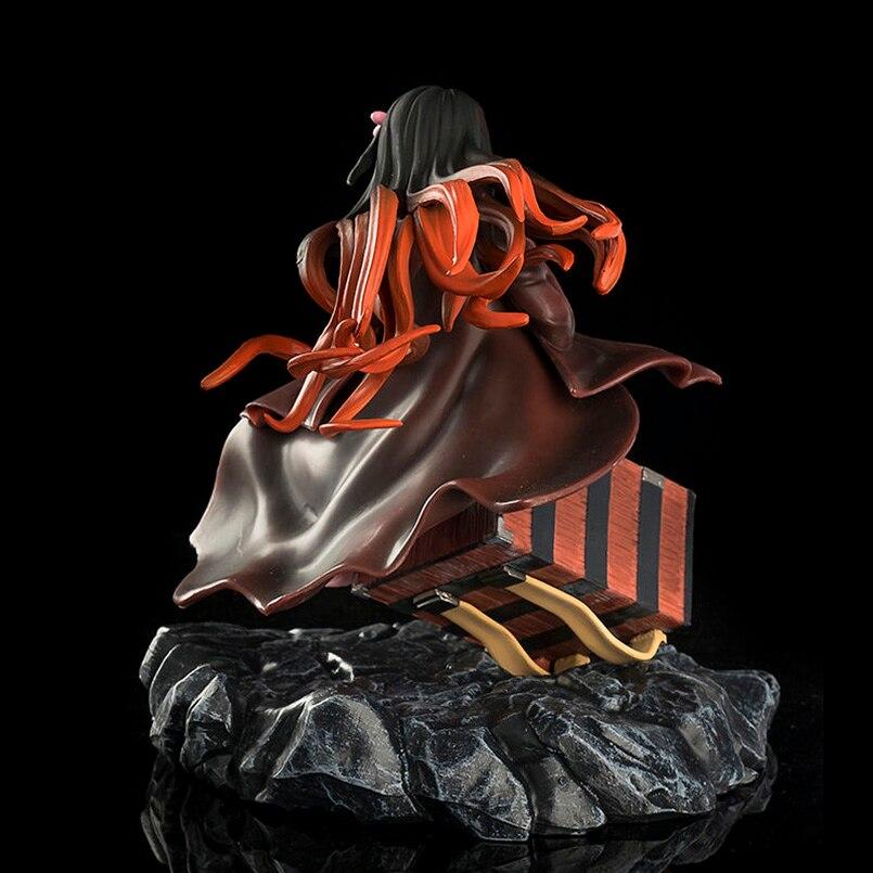 17cm Anime Demon Slayer Figure Gk Sitting Posture Kamado Nezuko Pvc Action Figure Collectible Model Toys Kid Gift