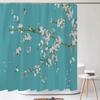 Chinese Style Flower and Bird Landscape Shower Curtain Waterproof Bathroom Curtain  Bath Curtains Fabric 3d Printed With Hooks