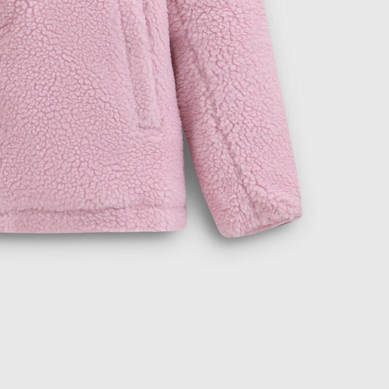 GAP Унисекс Толстовка с логотипом в стиле колор-блок из искусственной овчины со стойкой