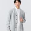 MINISO Men's Heavyweight V-Neck Cardigan Sweatshirt