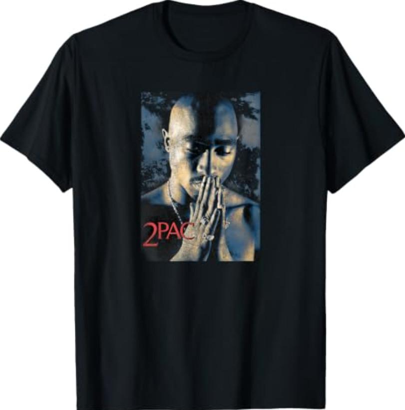 SHAKUR Grunge Praying Unisex Black Short Sleeve T-Shirt
