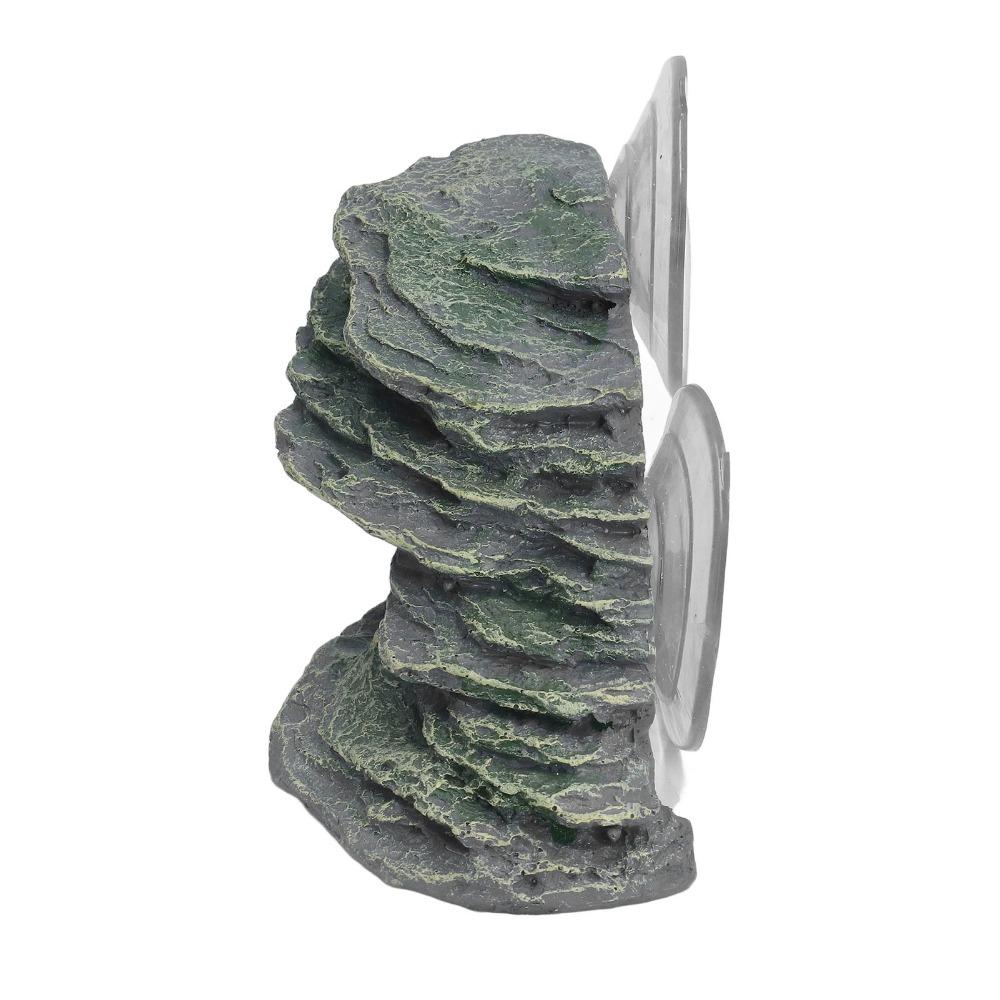 Suction Cup Mount Reptile Basking Dock Resin Resin Climbing Platform Aquarium Decoration