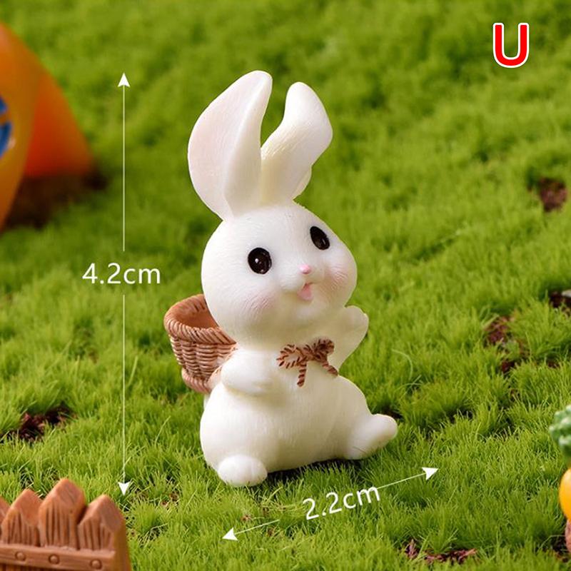 Фигурка Кролика Микро Пейзаж Diy Домашний Декор Миниатюрный Фея Декор Сада