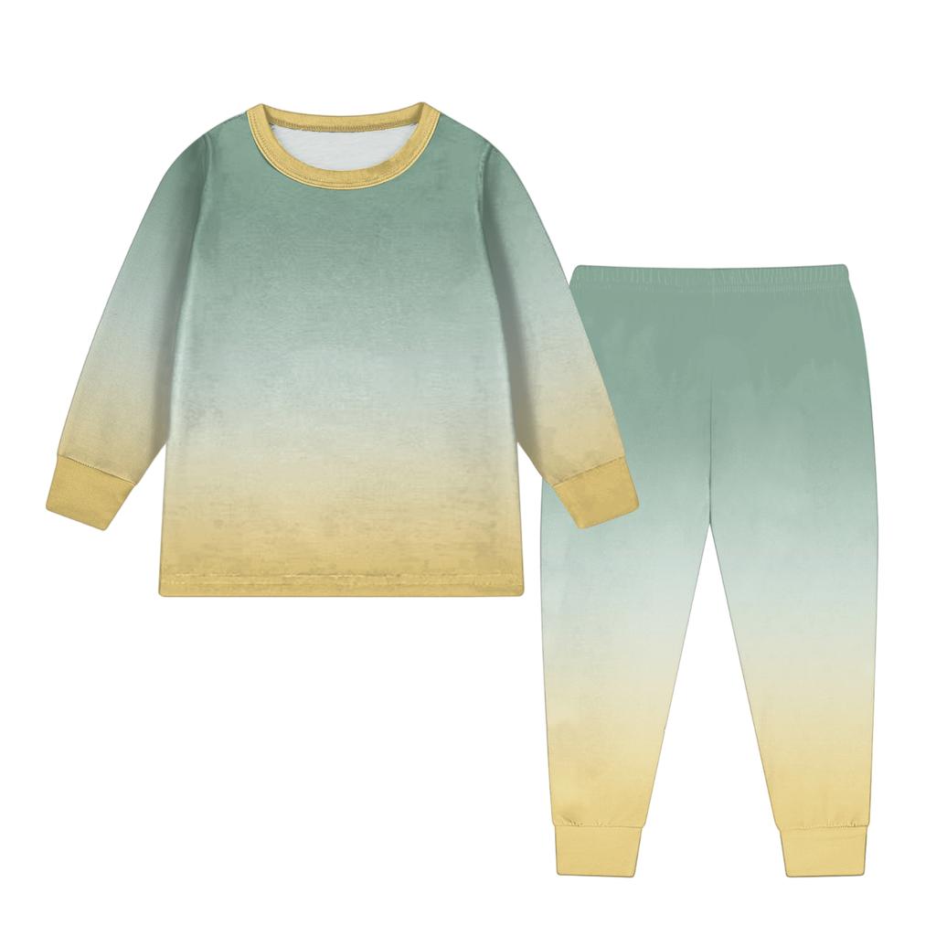 Детский модный костюм юбка топ с круглым вырезом и длинными рукавами брюки