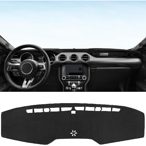 Flannel Dashboard Cover Dash Cover Mat Compatible with Dodge Ram 1500 2500 3500 -2024 2025 Accessories Center Console Dash Board Cover Protector