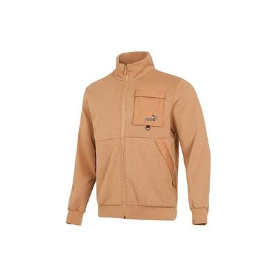 Puma Повседневная свободная куртка с длинным рукавом с узором, мужские куртки цвета хаки 537033-63