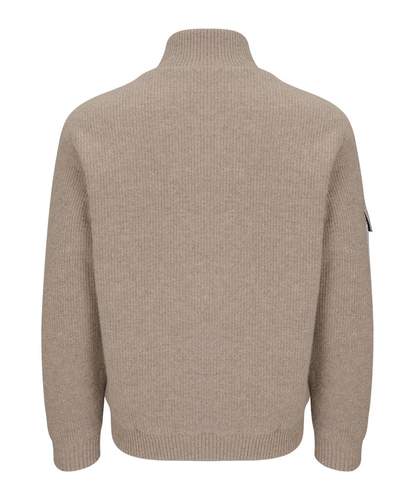 Passardi Golf Logo Pattern Woven Mix Windproof Cardigan
