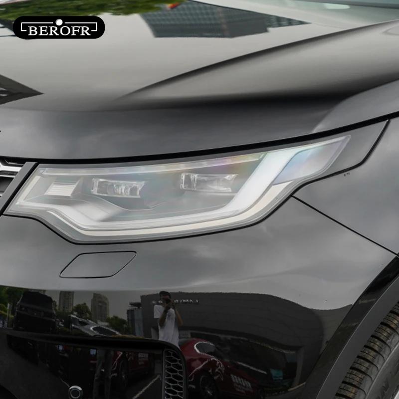 For Land Rover Discovery 5 L462 2017-Present Car Headlight Tint Smoked Black Protective Film Transparent TPU Sticker Accessories FG7