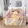New Arrival Chobits Anime Warm Blankets for Cold Boho Blanket King Size Home Interior Beach Towel Fluffy Plaid Bed Throw Knee &