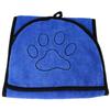 1 шт. Полотенце для купания питомца, супервпитывающее, быстросохнущее, полотенца для душа для кошек с карманом (синий)
