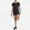 Nike Solid Color Logo Elastic Waist Straight-Leg Shorts Women Bottoms Black DD5935-010