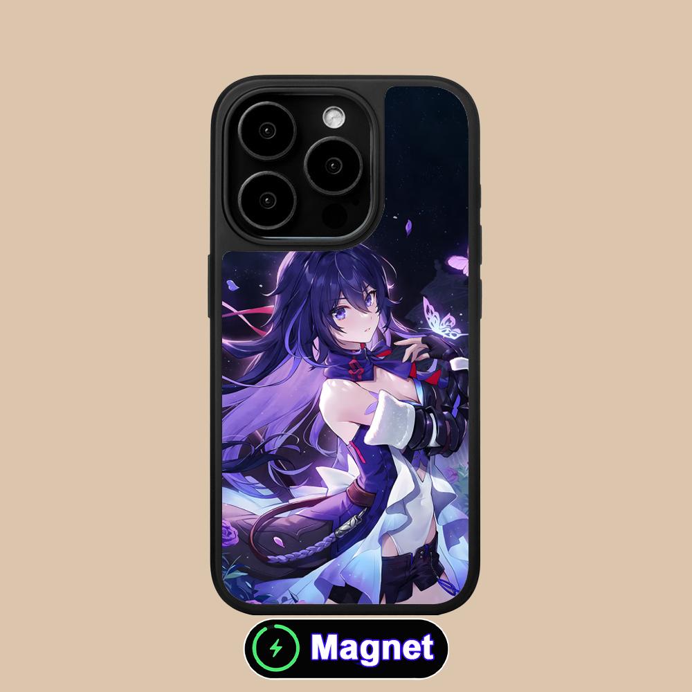 HSR Seele Матовая поверхность Magsafe Чехол для мобильного телефона для iPhone 17 16 15 14 13 12 11 Air Pro Max Plus Цветная крышка