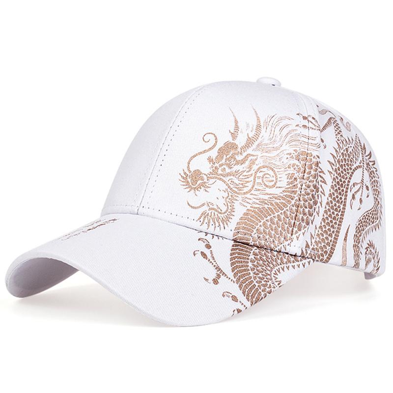 Бейсболки Snapback унисекс с принтом золотого дракона для отдыха на весну и осень, регулируемые повседневные шляпы, солнцезащитная шляпа
