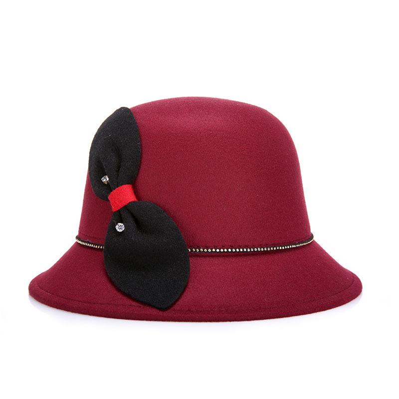 Autumn new hat woolen top hat fashion hat fashionable women's hat basin hat strength one piece