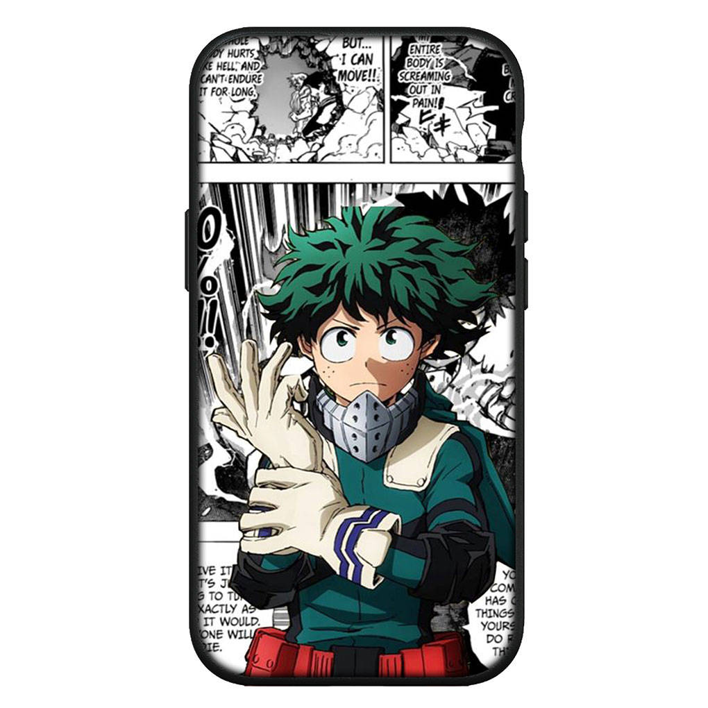 Для iPhone 15 14 Xiaomi Redmi Note 13 12 11 Pro Max X 8 7 XR Samsung Galaxy A34 A15 S24 S23 Huawei OPPO A54 BNHA Чехол My Hero Academia Midoriya Izuku