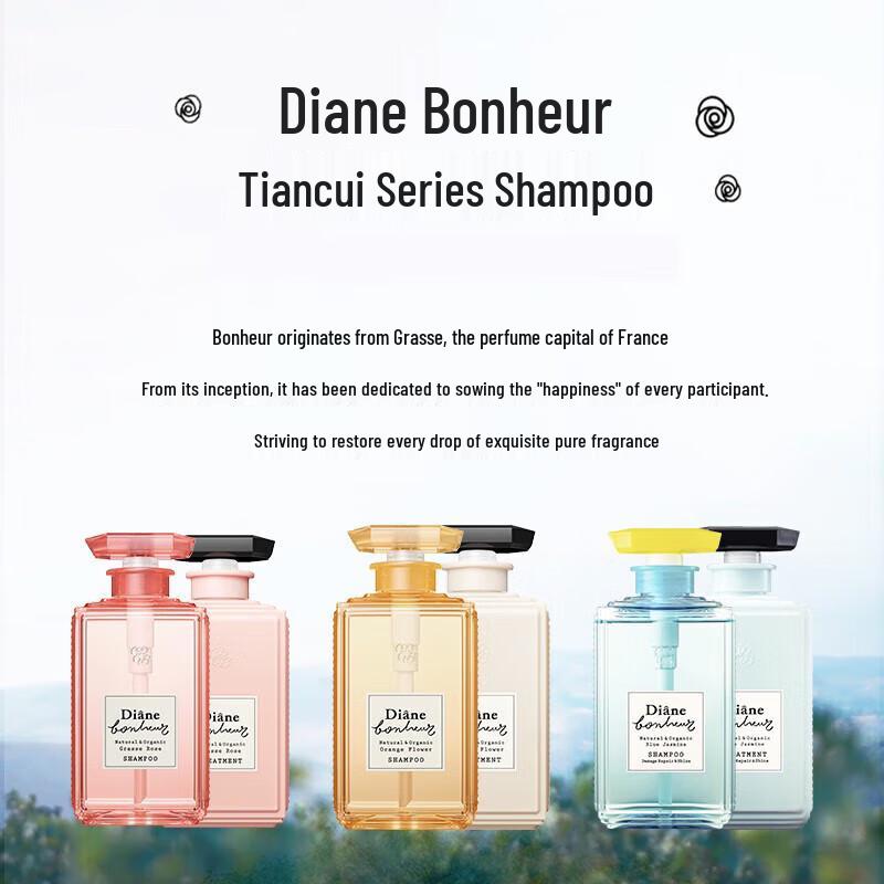 Diane Bonheur Rose Perm & Dye Repair Shampoo