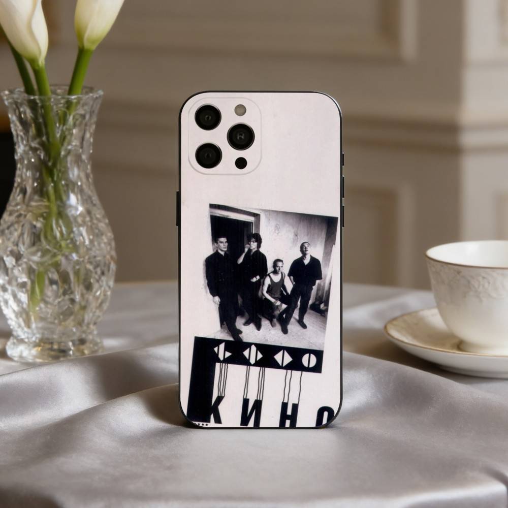 R-Russia Rock B-Band Viktor Tsoi K-Kino Phone Case For iPhone 17,16,15,14,13,12,11 Plus,Pro Max,XS,Soft Silicone Black Cover