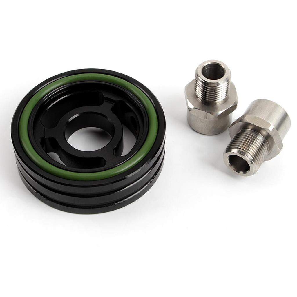Universal Oil Filter Adapter for Temperature & Pressure Sensors, Fits 80mm Filters