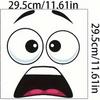Surprised Face Toilet Decal, Funny Toilet Stickers for Bathroom