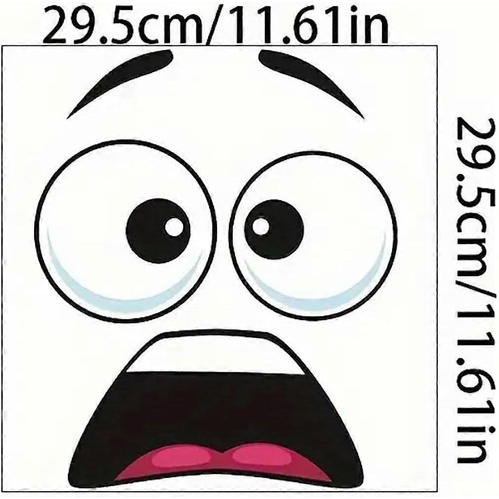 Surprised Face Toilet Decal, Funny Toilet Stickers for Bathroom