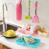 Foldable Design Dish Drying Rack Plastic Material Kitchen Drainer Plate Organizer  Plate Storage