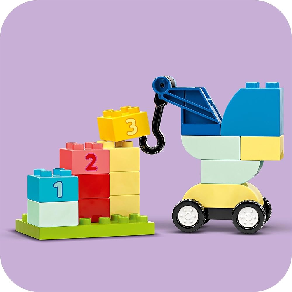 LEGO DUPLO Deluxe Container with Car and Truck Toy for Toddlers Ages 1-3 Building Blocks