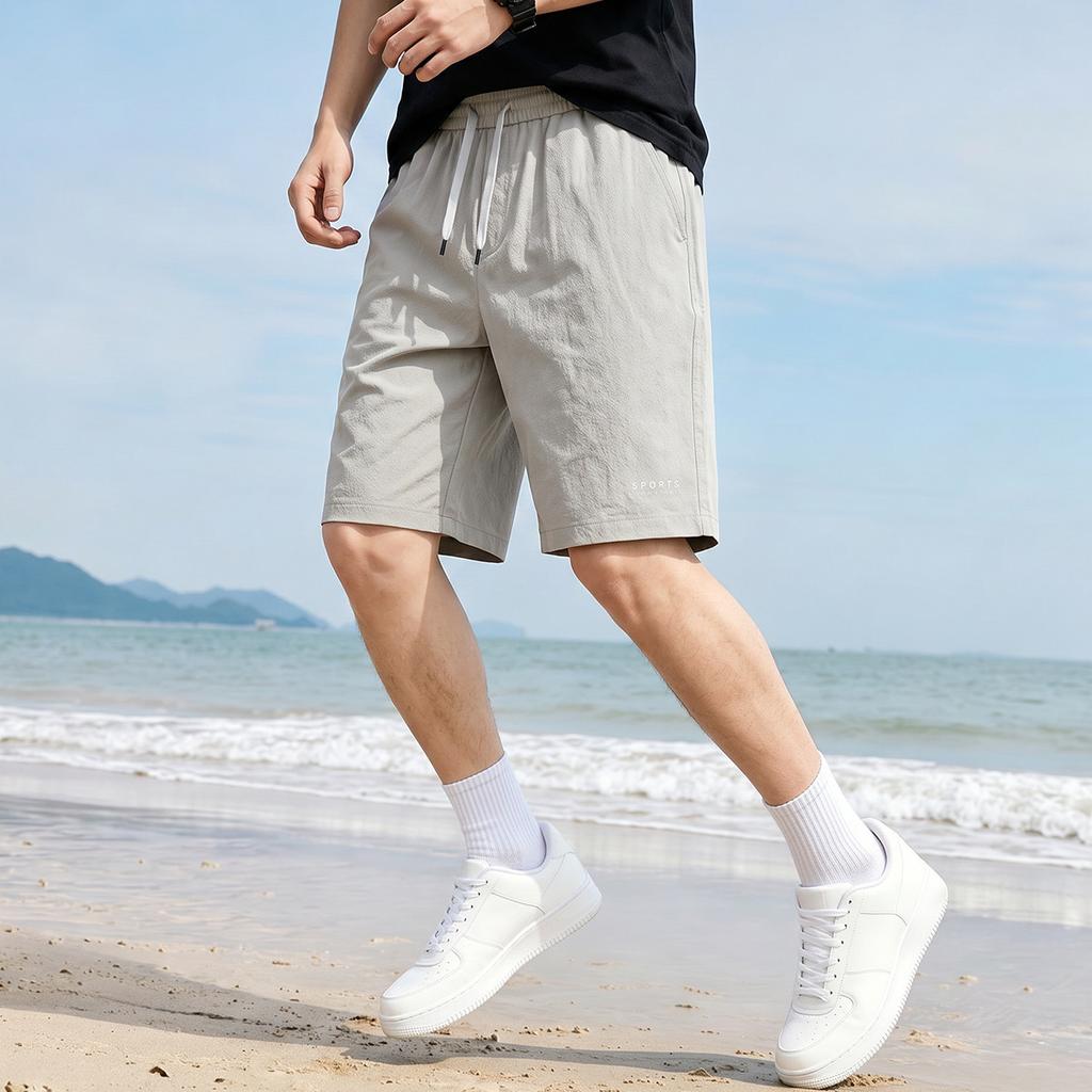 Summer Lightweight Breathable High Elasticity Easy Care Men's Casual Pants