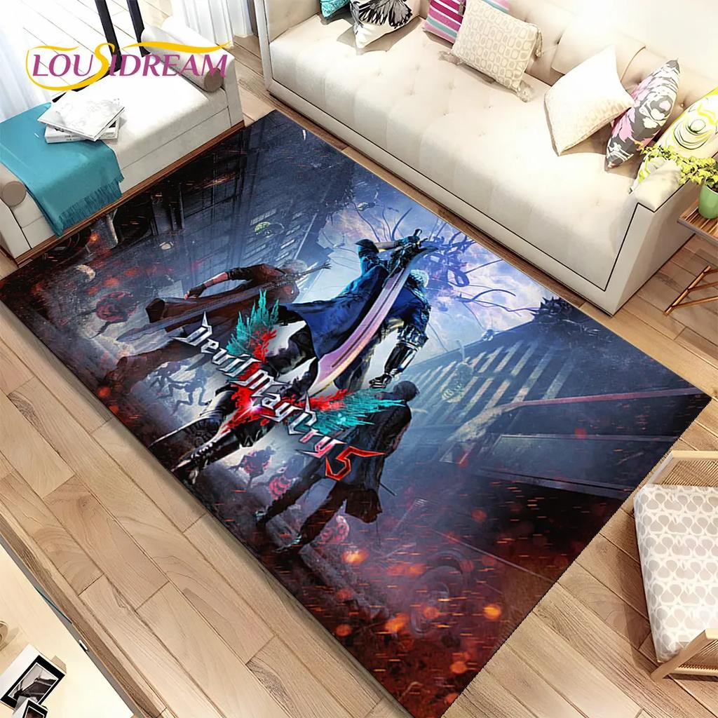 3D HD D-Devil May Cry DMC Game Gamer Коврик, Коврик для дома Гостиная Спальня Диван Коврик Декор, детский нескользящий напольный коврик