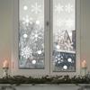 Window Background Decoration Sticker White Snowflake Window Sticker