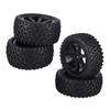 VGEBY1 RC Car Tires Wheels Rubber Tires RC Wheel Tires Racing Buggy Crawler Car On Road Racing Car Tires RC Car Accessories Black 1/10