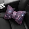 1 шт., авто подголовник с бантом, поясная подушка, плюшевая подушка для сиденья, автомобильная подушка для шеи, алмазный кристалл