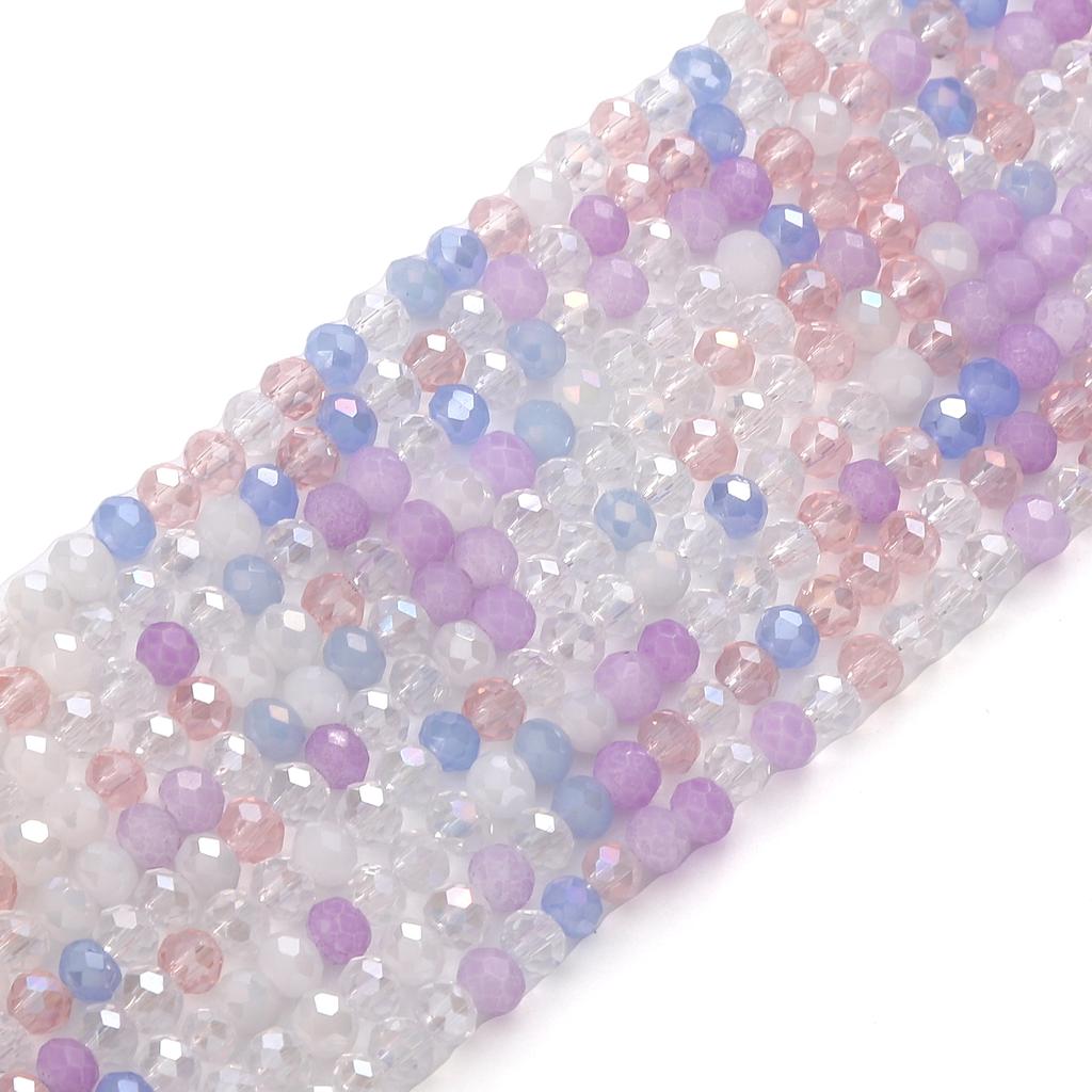 120 шт. стеклянные бусины поверхностные плоские интервальные хрустальные бусины для самостоятельного изготовления браслетов, ожерелий, ювелирных изделий, украшений